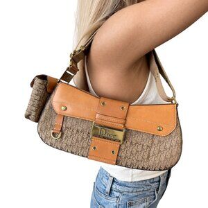 Christian Dior Vintage Trotter Monogram Street Chic Columbus Bag [106005]